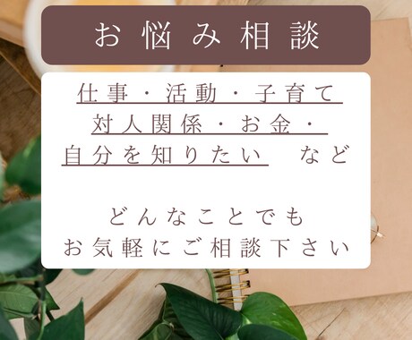 お悩みお聞きします 話すことが苦手でも大丈夫♪ゆったりお話ししませんか？ イメージ1