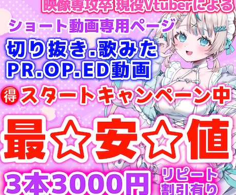 最安値！バズる動画作ります イメージ1