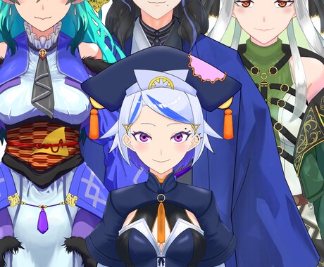 LIVE2D用パーツ分けイラストを作成致します LIVE2D用　カワイイキャラクターイラストお作りします！ イメージ2