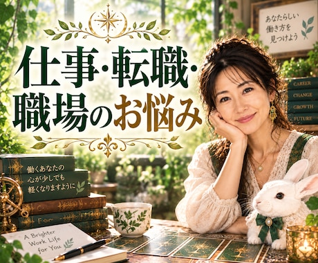 仕事・転職・職場の悩み♦多角的にじっくり鑑定します イメージ1