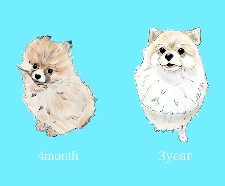 あなたの大切なペットお描きします 愛犬の成長を絵で残しませんか？インテリア、プレゼントに！ イメージ1