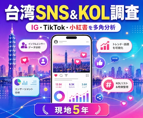 台湾SNSとKOLの最新トレンドを調査します ByteDance出身が台湾SNS市場を分析 イメージ1