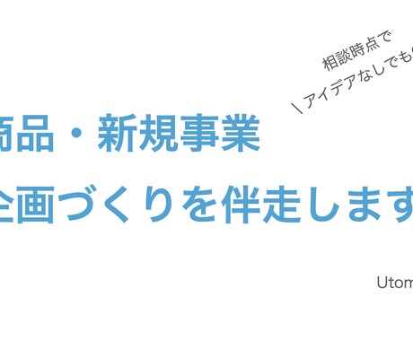 売れる新商品・新規事業開発の企画と戦略立案をします 新しい事業に取り組みたいけど、何をすれば良いか悩むあなたへ イメージ1