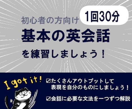 初心者向けのオンライン英会話レッスンを行います イメージ1