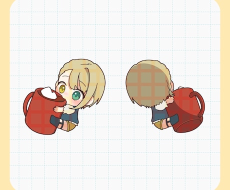 似顔絵可◎シンプルかわいいミニキャラを描きます アイコン、名刺、サムネ、スタンプ、挿し絵などにおすすめ！ イメージ2