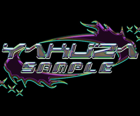 Y2Kメタリックロゴを制作致します Y2K風に輝く可愛いメタリックロゴを制作いたします。 イメージ2