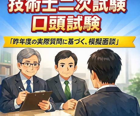 昨年の実諮問に基づく技術士模擬口頭試験面談ます R6合格者である私の実諮問をベースに模擬口頭試験をします イメージ1