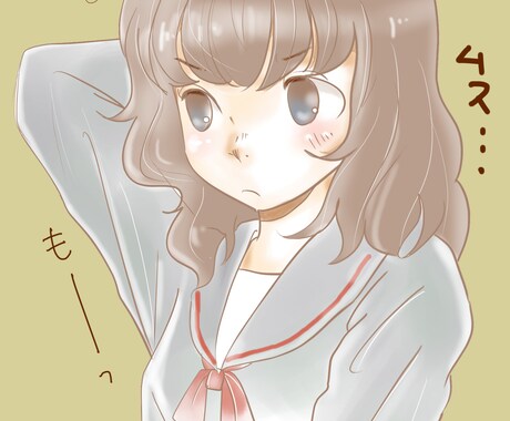 女の子オリジナルイラスト制作します イラスト好きな方へ、かわいい女の子イラストいかがですか? イメージ1