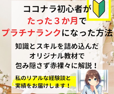 初心者がたった３か月でプラチナになった方法教えます プラチナランクになった方法を包み隠さず記した教材 イメージ1