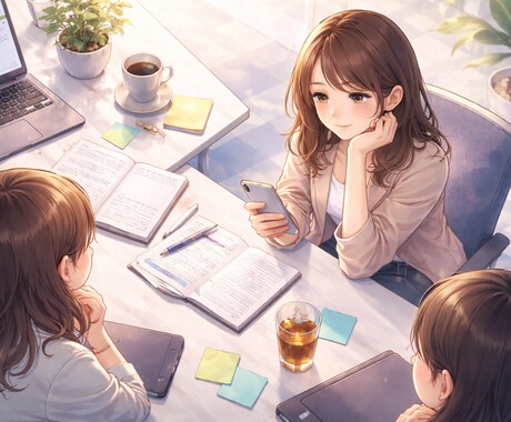 人間関係の悩み、丁寧に整理します • 抱え込んだ気持ちを一緒に整理 イメージ1