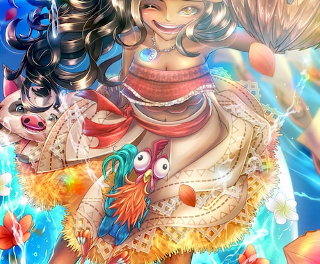 可愛い、格好いい鮮やかなキャライラスト描きます 観賞用、作品表紙、ヘッダー、立ち絵、キャス画などに イメージ1