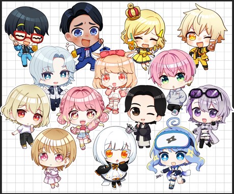可愛いミニキャラ立ち絵制作します 見積り不要でお手軽、可愛さ保証！ イメージ2