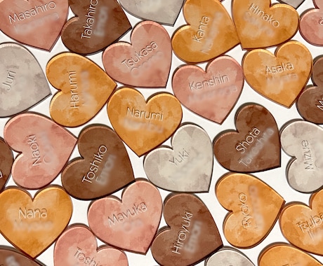 名入りピース◎ウェディングドロップスをお作りします 透明感が美しいアクリル製のウェディングドロップスです イメージ2