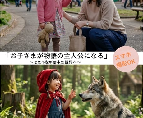 15シーン作成✨世界に1冊の物語フォト作ります 写真と物語で、一生残る“特別な1冊”に イメージ1