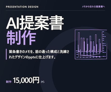 そのまま使える提案書・スライドを作ります イメージ1