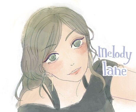 透明感のある女の子のアイコン作成します Twitterやインスタなどで使えるアイコン作成します イメージ2