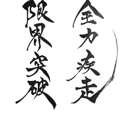 筆文字|商用×|チームTシャツ団旗等データ化します イメージ1