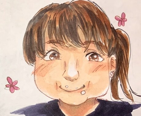 その一瞬を描きます 写真の一瞬の表情、楽しんでいる顔を似顔絵で描きます イメージ2