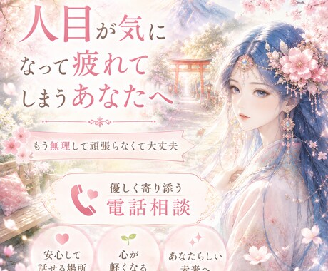 人が怖い、人目が気になる…その苦しさに寄り添います 対人不安や生きづらさを、心理×スピで優しく紐解きます☘️ イメージ1
