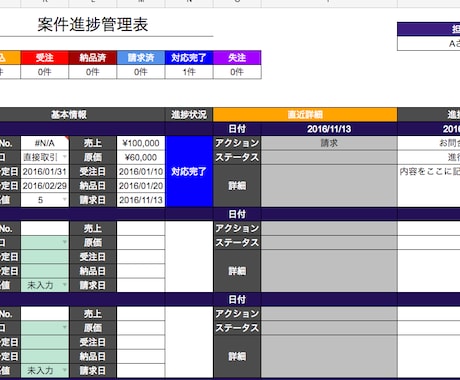 売上・案件・顧客・経費など事業管理表をご提供します 自動化Googleスプレッドシートで全ての数字を一元管理 イメージ2