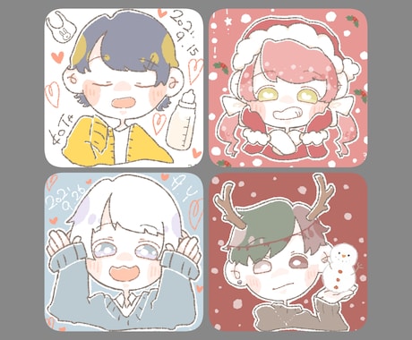 手軽なデフォアイコン描きます 指描きゆるデフォイラストでコテキャラアイコンにしませんか？ イメージ1