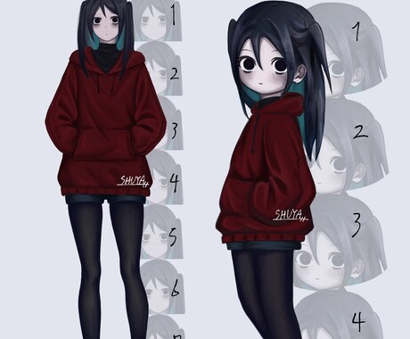 アイコン・立ち絵・一枚絵・動物絵・漫画等を描きます アイコン・一枚絵・動物絵・オリキャラ漫画対応 イメージ2