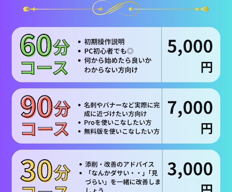Canvaを学びながらオリジナルデザインを作ります あなたの「作ってみたい」を、90分で「作れた！」に変えます イメージ2