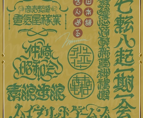 オリジナル文字デザインをデジタルで作成します 名前、お好きな言葉など、文字なら何でもOK！ イメージ1