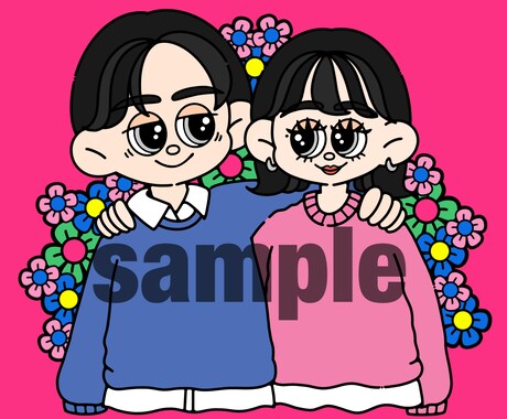 イラストお描きします アイコンやプレゼントにいかがですか☻❁ イメージ1
