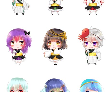 デフォルメSNS用アイコン描きます ゆる〜い感じのアイコンを描いて欲しい方などにオススメします イメージ2
