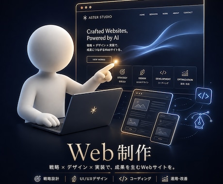 ご要望を満たすウェブサイトを制作します ◆ ハイセンス・ハイクオリティ・ハイスピード（3H）◆ イメージ1