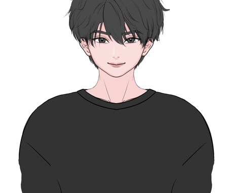 男性のアイコンや一枚絵を描きます ラフ&修正無制限です。ご本人に似せることも可能です。 イメージ2