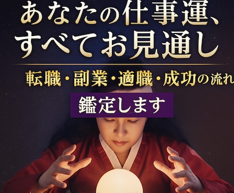 使命を鑑定後、あなたを【成功への道】へと導きます 事業拡大 転職 天職鑑定 投資時期 仕事に関わること全般 イメージ1