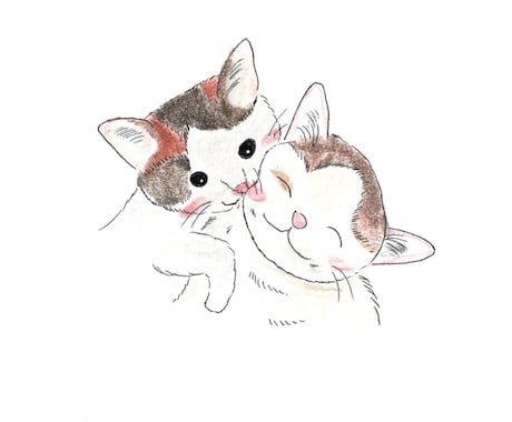 ペットの絵を描きます わんちゃんねこちゃんなどご家族の一員を可愛い絵にします イメージ2