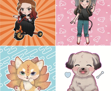 SNSで使えるアイコンお描きします 【商業利用の実績有】アイコンを好きな雰囲気でお作りします イメージ2