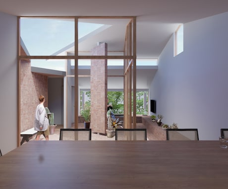 高クオリティな建築パース(内・外観)を作成します 住宅・店舗等の検討・プレゼンテーション用のパース作成します イメージ2