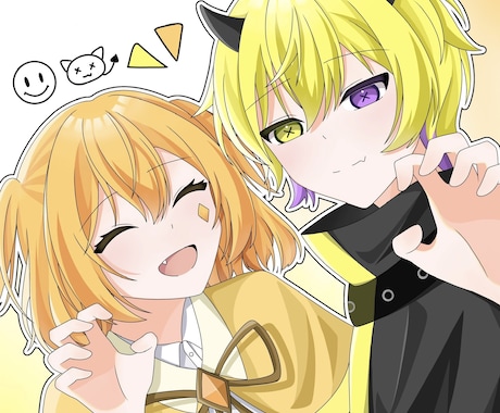 アイコン・MVイラスト・1枚絵などの制作を承ります アニメ塗りでの使いやすいイラストを提供しております！ イメージ1