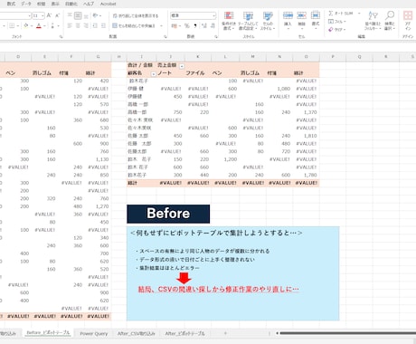 不揃いなCSVを実務で使えるデータに整えます CSVを手作業なしで即集計できる仕組みに／次回から設定不要 イメージ2