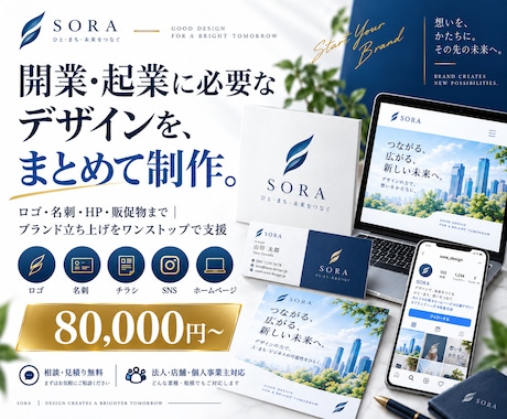 開業・起業に必要なデザインをまとめて制作します イメージ1