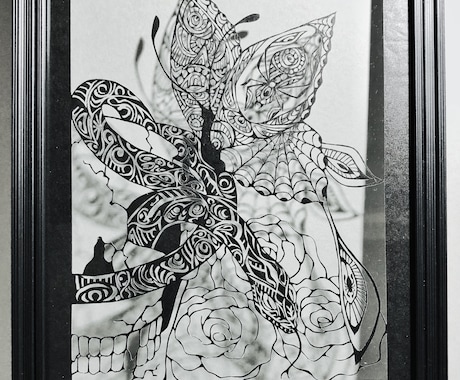 独創的❓抽象的❓な切り絵を切ります 何だこれは❓❓❓目の錯覚か❓❓❓ イメージ1