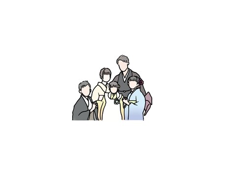 お写真を線画イラストにします アイコンやプレゼントに！ベビー/親子 イメージ2