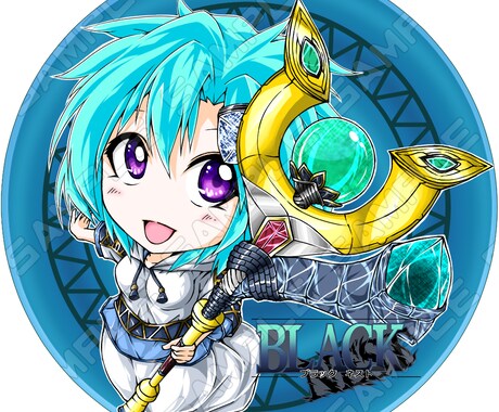ミニキャラアイコン描きます 好きなキャラのミニキャラアイコンを描きます。 イメージ1
