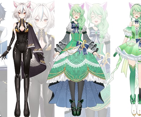 アナタだけのキャラデザ～モデリングまで制作します 初のVtuberライフをサポートさせて頂きます！ イメージ2