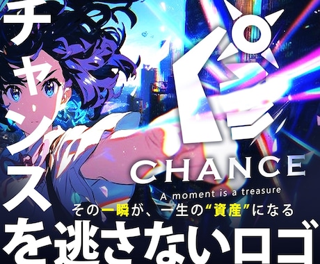 チャンスを逃さないロゴ作成します AI無償！プロ作成 修正無制限 ラフ提案2案 イメージ1