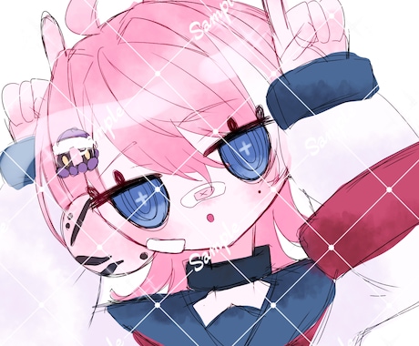 ふわふわでキラキラな簡易イラスト描きます イメージ1