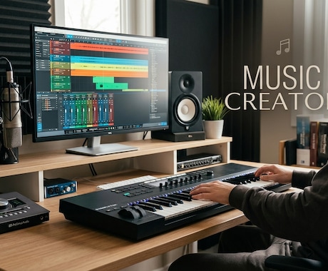 楽曲のメロディ打ち込みや編集を丁寧に行います 実績作りのため期間限定の価格で承ります(2026年9月まで） イメージ1