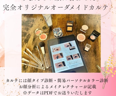 今あるコスメでもっと垢抜けるメイク方法提案します 顔タイプ&パーソナルカラー診断/写真添削とイラスト解説つき イメージ2