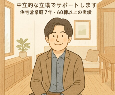 初めての家づくりをアドバイスします 住宅営業歴8年のプロが中立目線でご相談に乗ります！ イメージ1