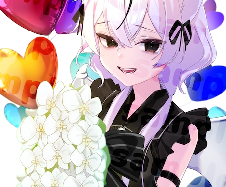 歌ってみたやグッズイラスト、夢絵等幅広く描きます VTuberさんや配信者さん、推し活主様におすすめです イメージ1
