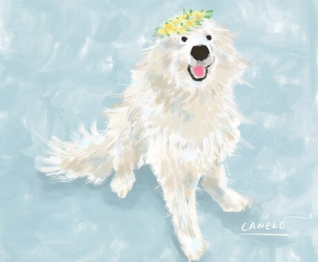 やさしい絵本タッチの動物イラスト描きます 猫、犬、うさぎなどペットの魅力をやさしいタッチで表現します。 イメージ2